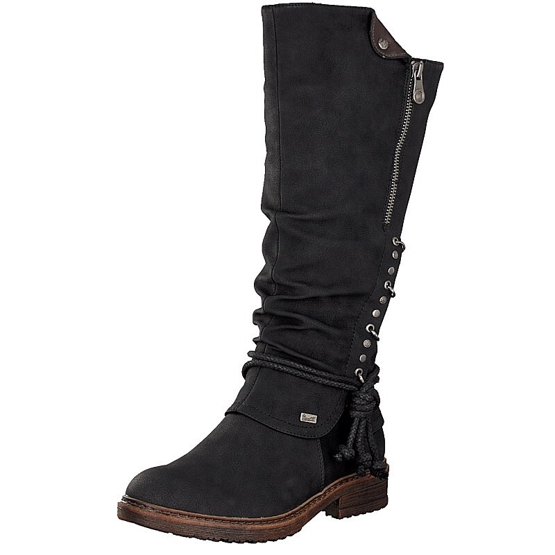 Botas Rieker 94759-00 Para Mulher - Pretas